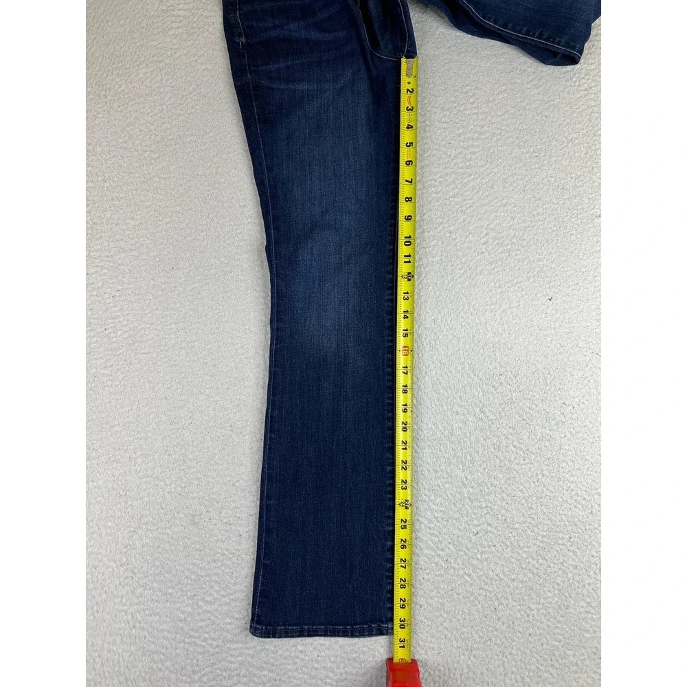 Lucky Brand Brooke Slim Boot Jeans Womens 8/29 Blue Dark Wash Mid Rise Stretch